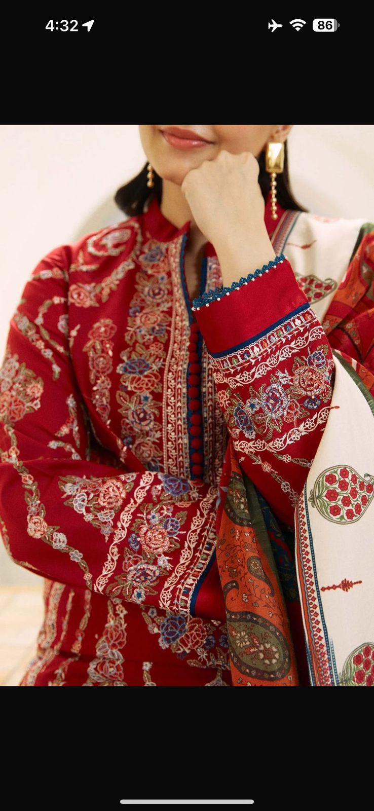 ZARA COCO 3pc Wedding Winter Collection CODE# 7003 - Image 3