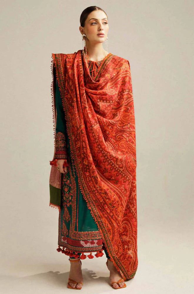 HUSSAIN REHAN 3pc Casual Winter Collection CODE 7026 - Image 3