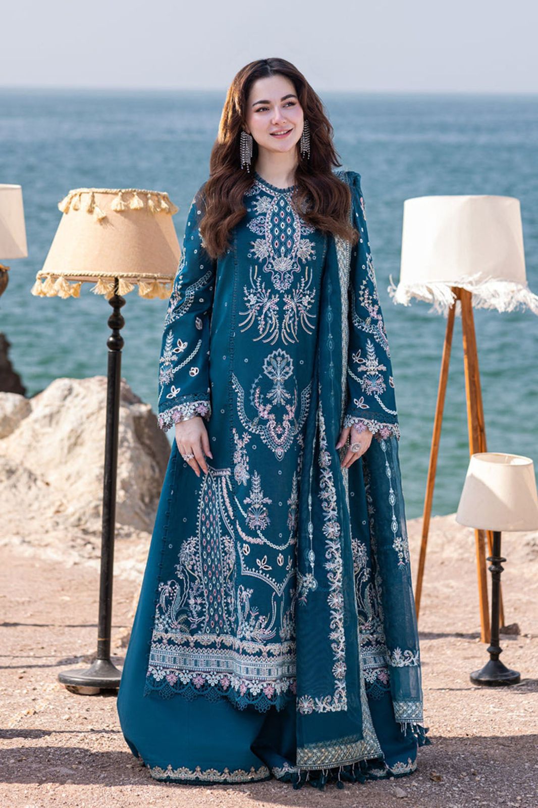 QALAMKAR Hit Article 3Pc Fancy in Winter Collection